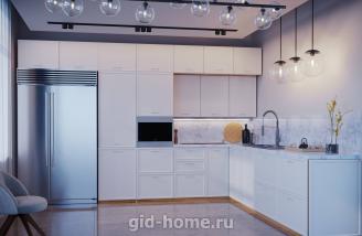 Модульная кухня Беверли Роял 4000*2816 Бланко МДФ краска угловая