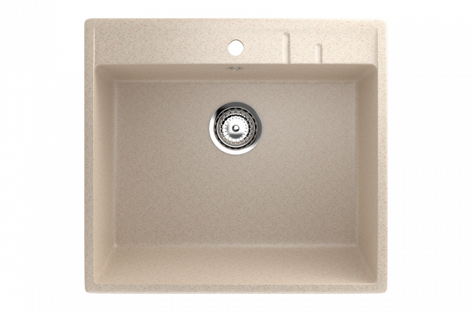 Мраморная мойка для кухни EcoStone ES-15 328 Бежевый