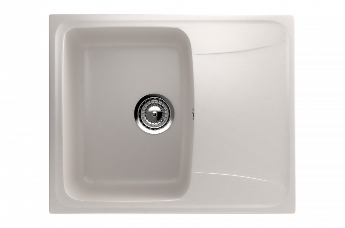Мраморная мойка для кухни EcoStone ES-26 331 Белый