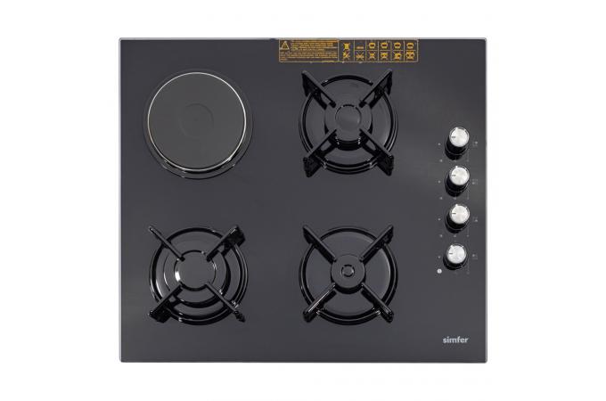 Панель газовая встраиваемая 4 х конфорочные SIMFER H60K32B516